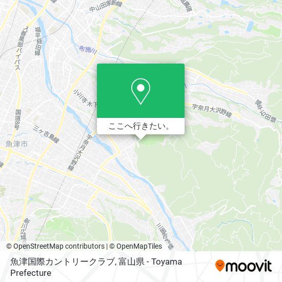 魚津国際カントリークラブ地図