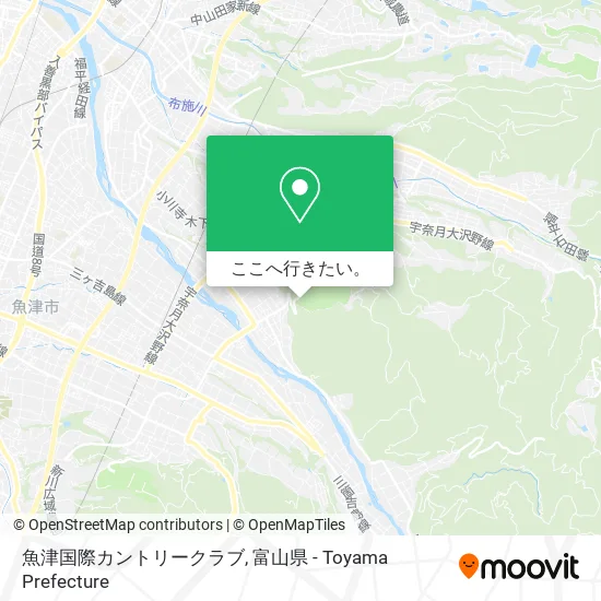 魚津国際カントリークラブ地図