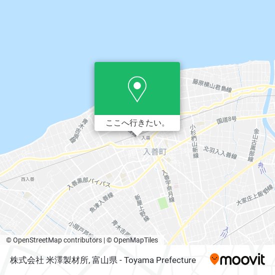 株式会社 米澤製材所地図
