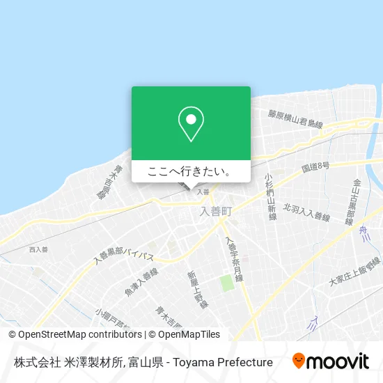 株式会社 米澤製材所地図