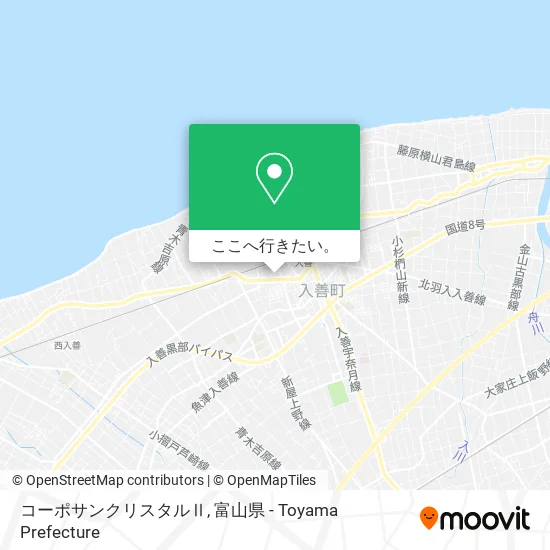 コーポサンクリスタルⅡ地図