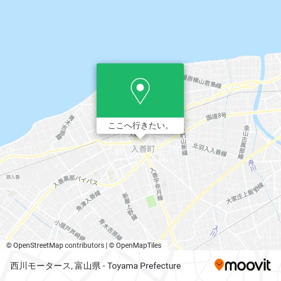 西川モータース地図