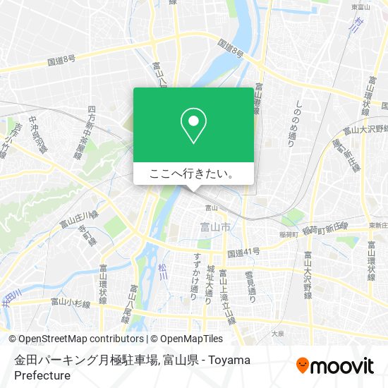 金田パーキング月極駐車場地図