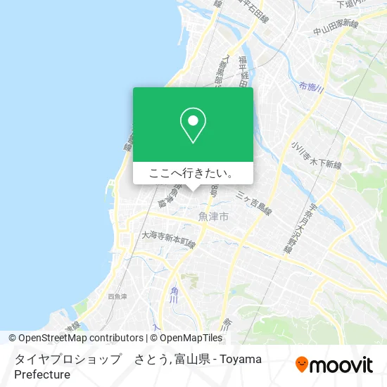 タイヤプロショップ　さとう地図