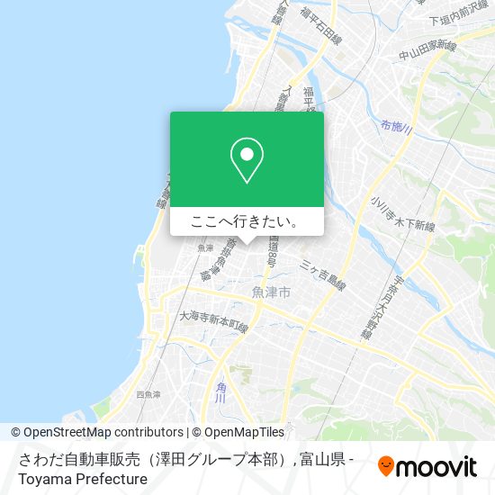 さわだ自動車販売（澤田グループ本部）地図