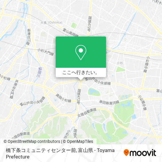 橋下条コミュニティセンター前地図