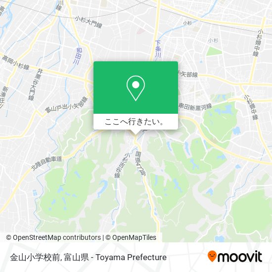 金山小学校前地図