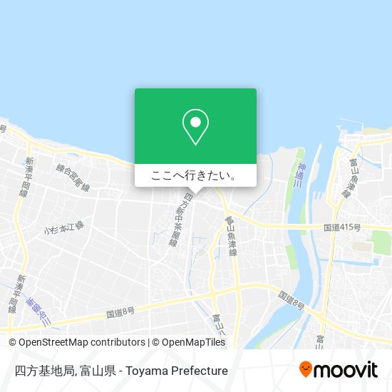 四方基地局地図
