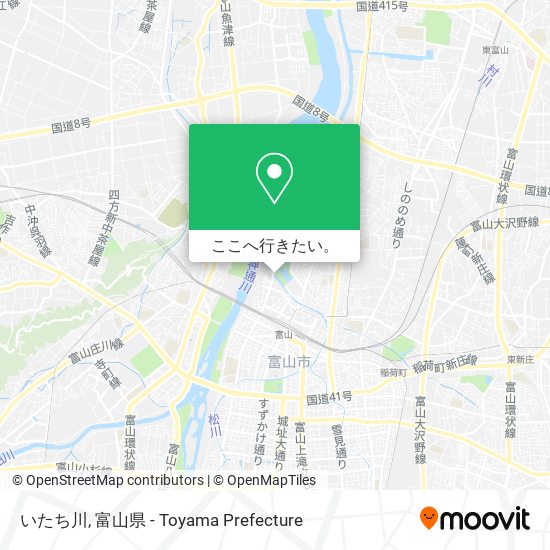 いたち川地図