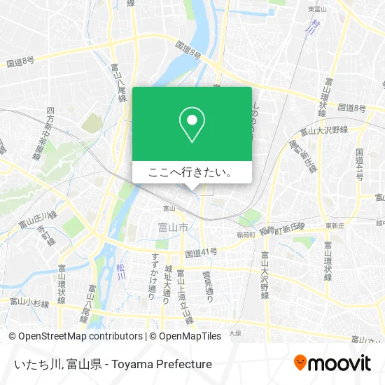 いたち川地図