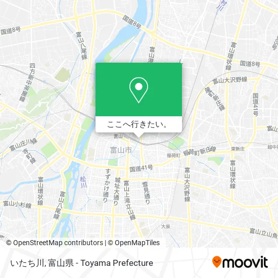 いたち川地図