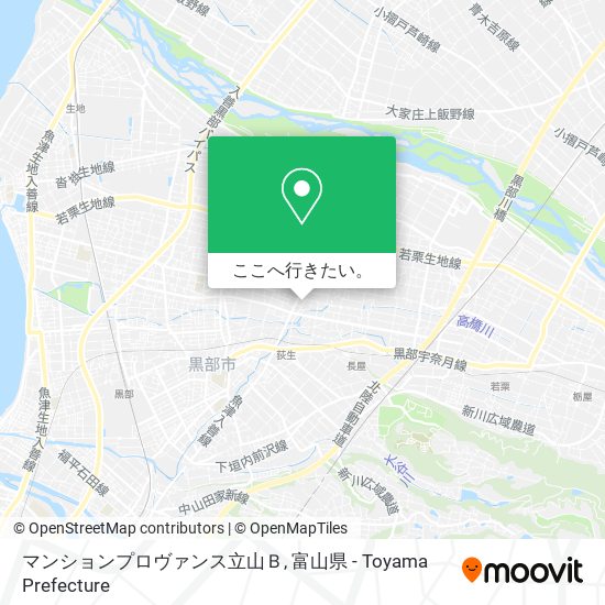 マンションプロヴァンス立山Ｂ地図