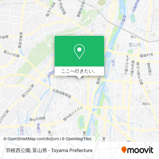 羽根西公園地図