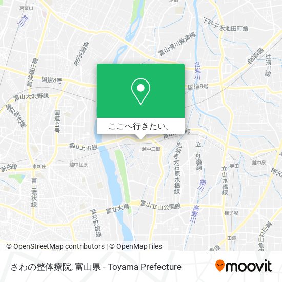 さわの整体療院地図