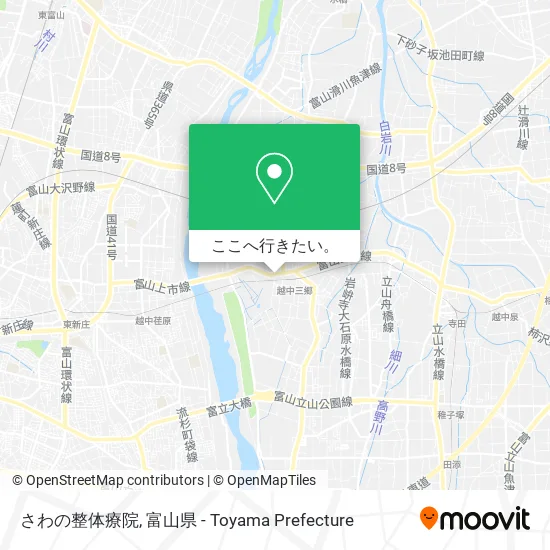 さわの整体療院地図