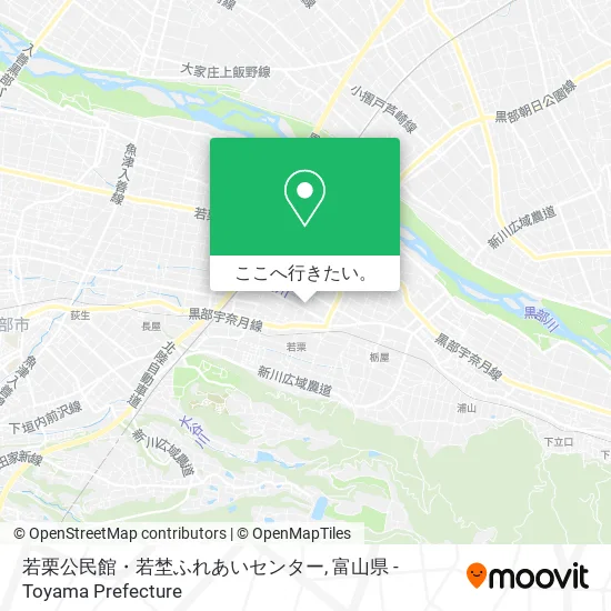 若栗公民館・若埜ふれあいセンター地図