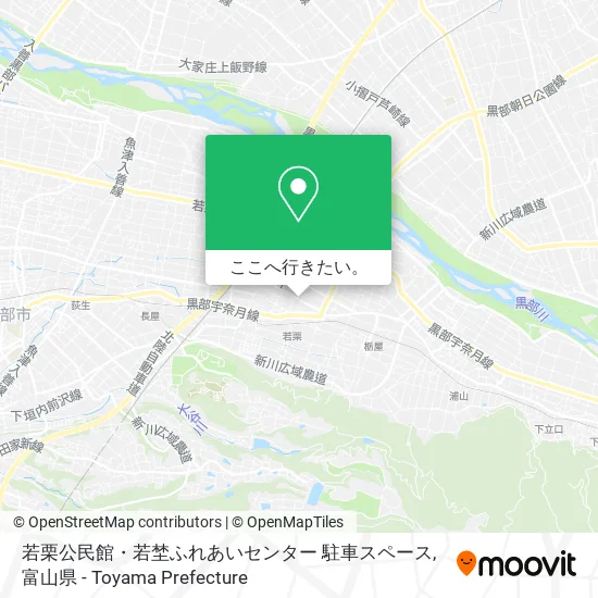 若栗公民館・若埜ふれあいセンター 駐車スペース地図