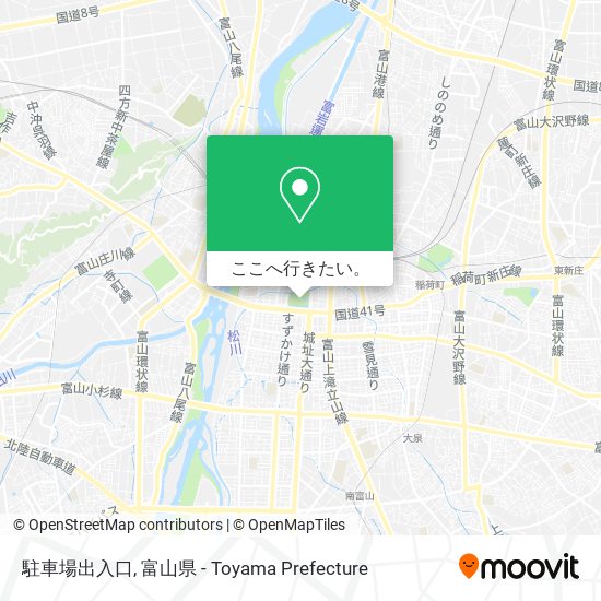 駐車場出入口地図
