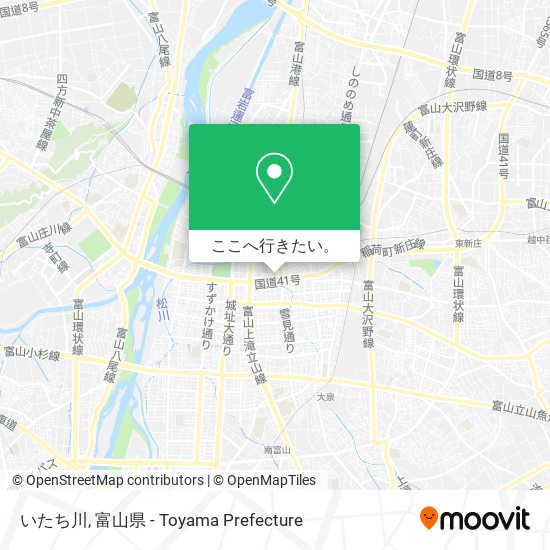 いたち川地図