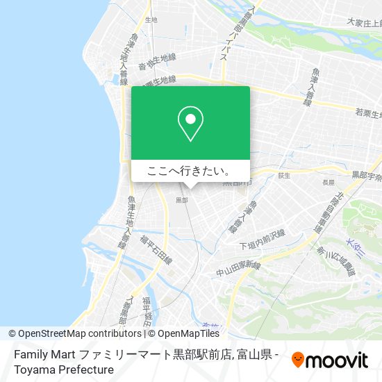 Family Mart ファミリーマート黒部駅前店地図