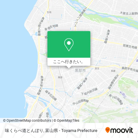 味くらべ道とんぼり地図