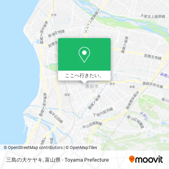 三島の大ケヤキ地図