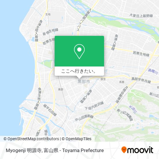 Myogenji 明源寺地図