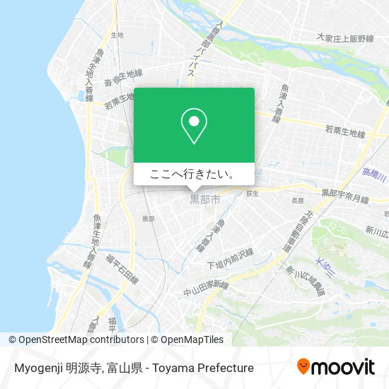 Myogenji 明源寺地図