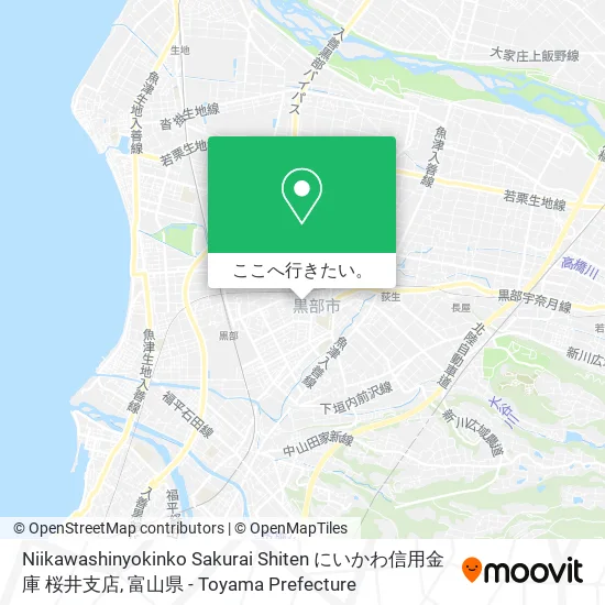 Niikawashinyokinko Sakurai Shiten にいかわ信用金庫 桜井支店地図