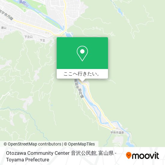 Otozawa Community Center 音沢公民館地図
