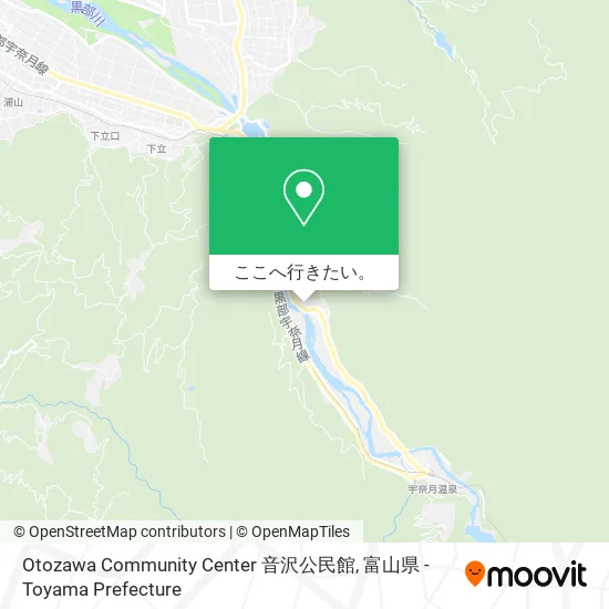 Otozawa Community Center 音沢公民館地図