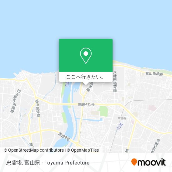 忠霊塔地図
