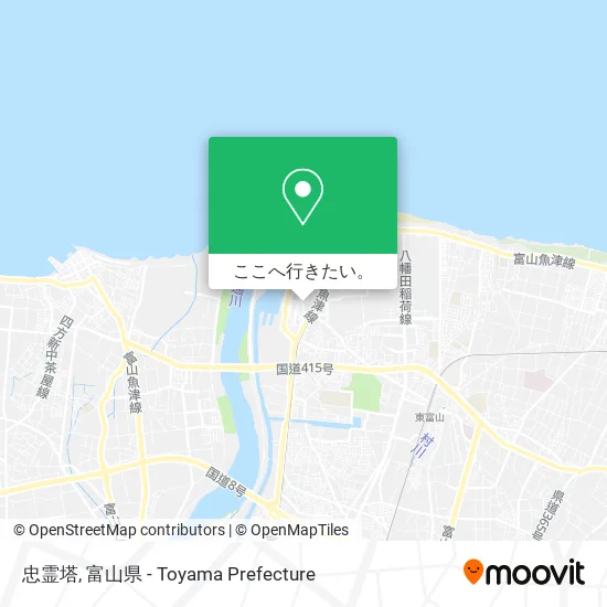 忠霊塔地図