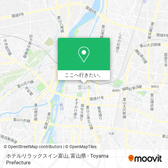 ホテルリラックスイン富山地図