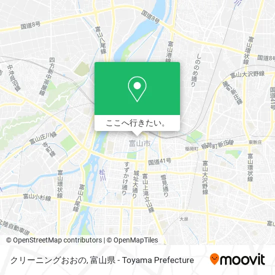 クリーニングおおの地図