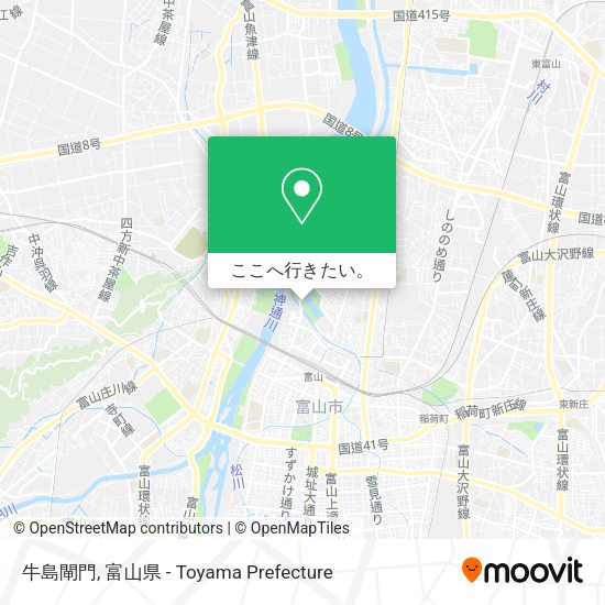 牛島閘門地図