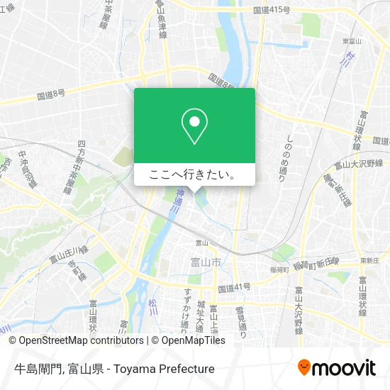 牛島閘門地図