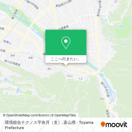 環境総合テクノス宇奈月（支）地図