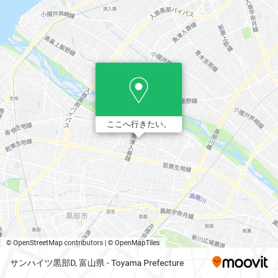 サンハイツ黒部D地図