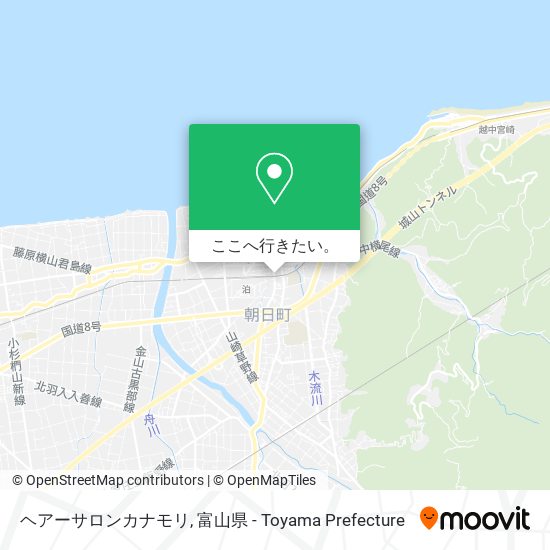ヘアーサロンカナモリ地図