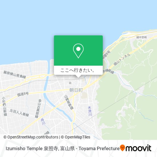 Izumisho Temple 泉照寺地図