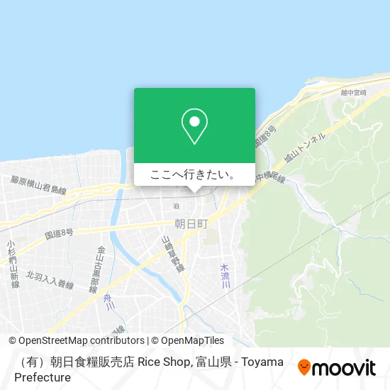 （有）朝日食糧販売店 Rice Shop地図