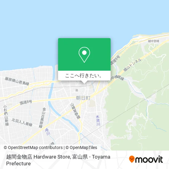 越間金物店 Hardware Store地図