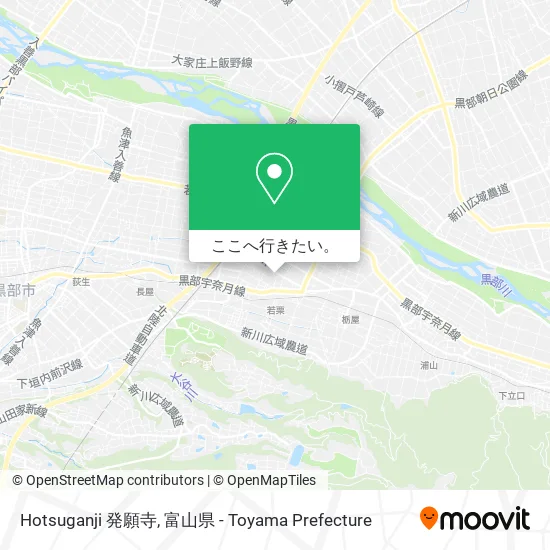 Hotsuganji 発願寺地図