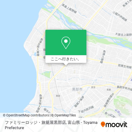 ファミリーロッジ・旅籠屋黒部店地図