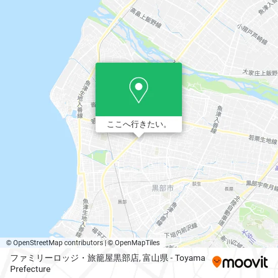 ファミリーロッジ・旅籠屋黒部店地図