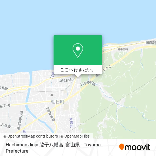 Hachiman Jinja 脇子八幡宮地図