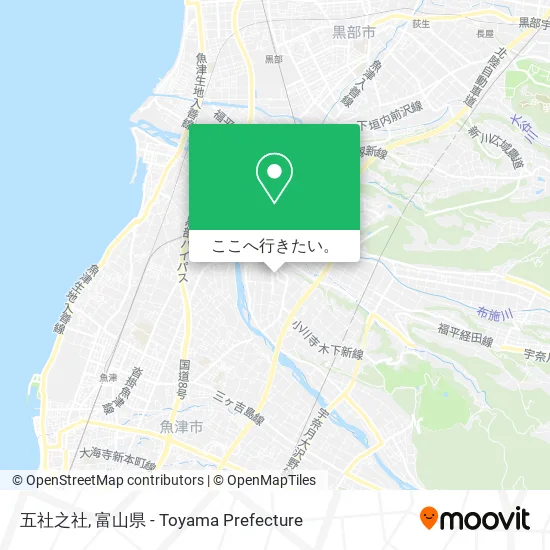 五社之社地図