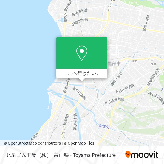北星ゴム工業（株）地図