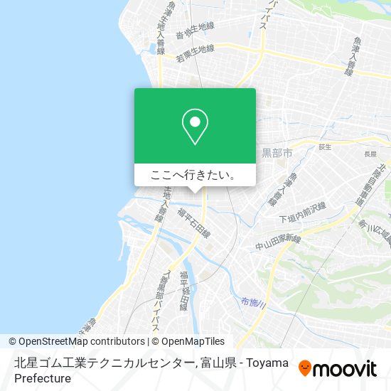 北星ゴム工業テクニカルセンター地図